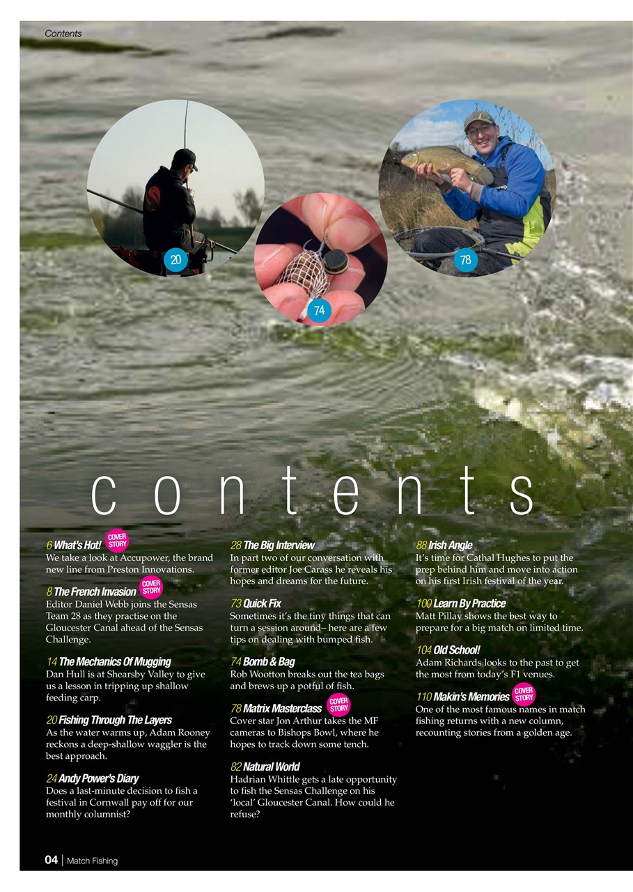 Match Fishing Preview Pages