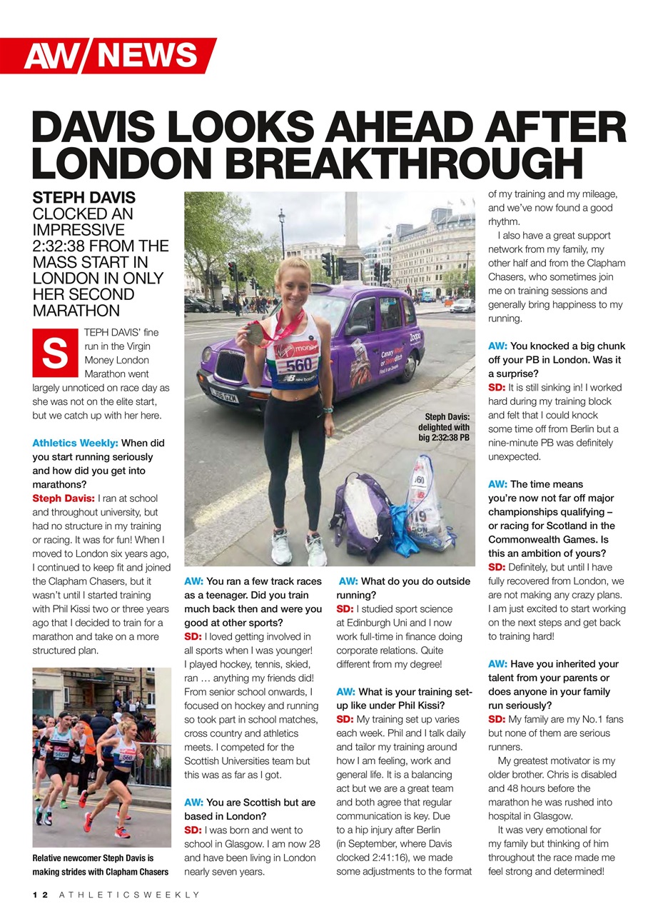 AW – Athletics Weekly Magazine Preview Pages