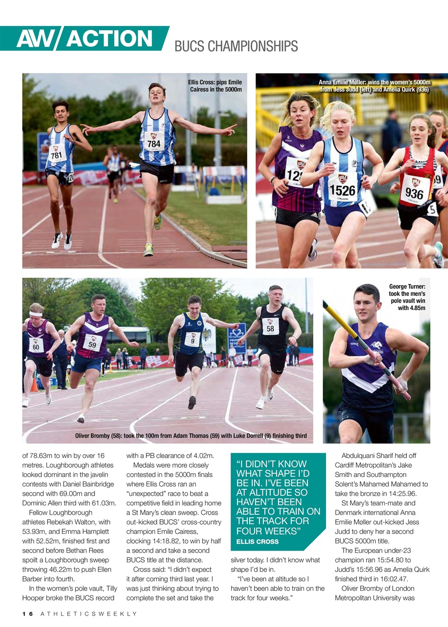 AW – Athletics Weekly Magazine Preview Pages