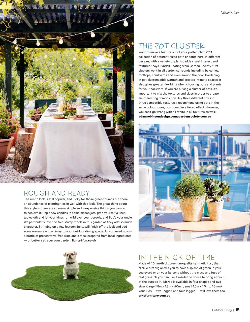 Outdoor Living Preview Pages