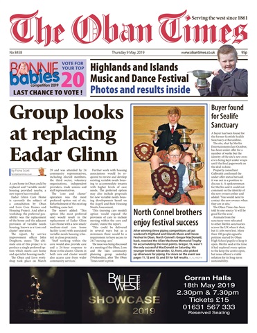 The Oban Times & Lochaber Times issue 9th May 2019