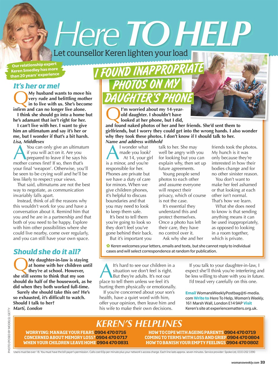 Woman's Weekly Preview Pages