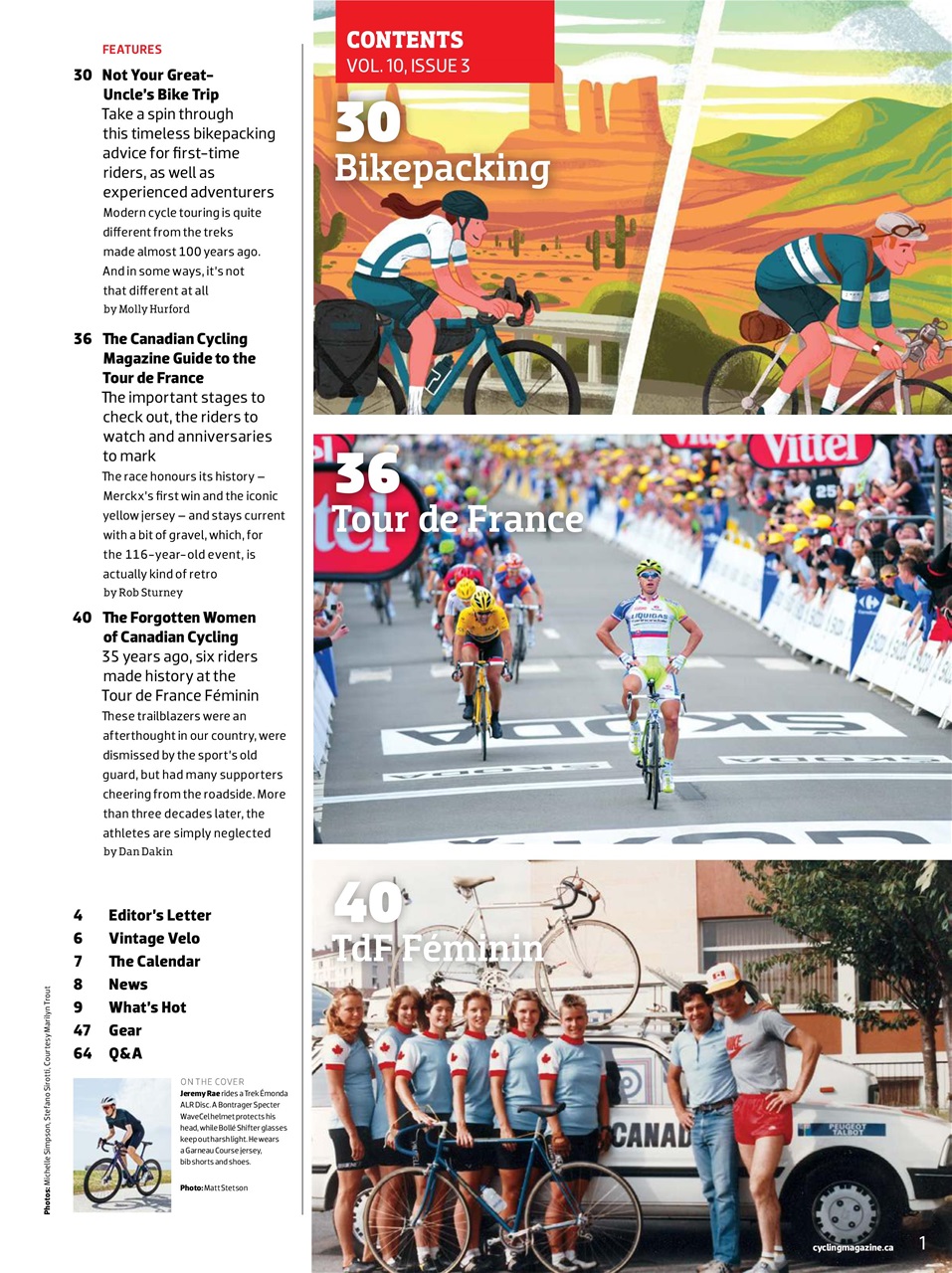 Canadian Cycling Magazine Preview Pages
