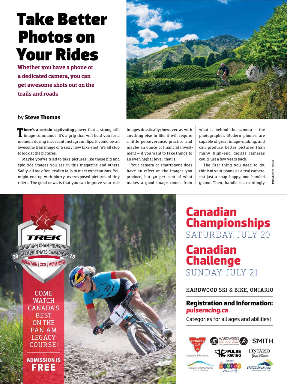 Canadian Cycling Magazine Preview Pages