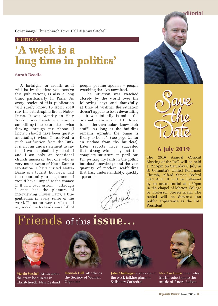 Organists' Review Preview Pages