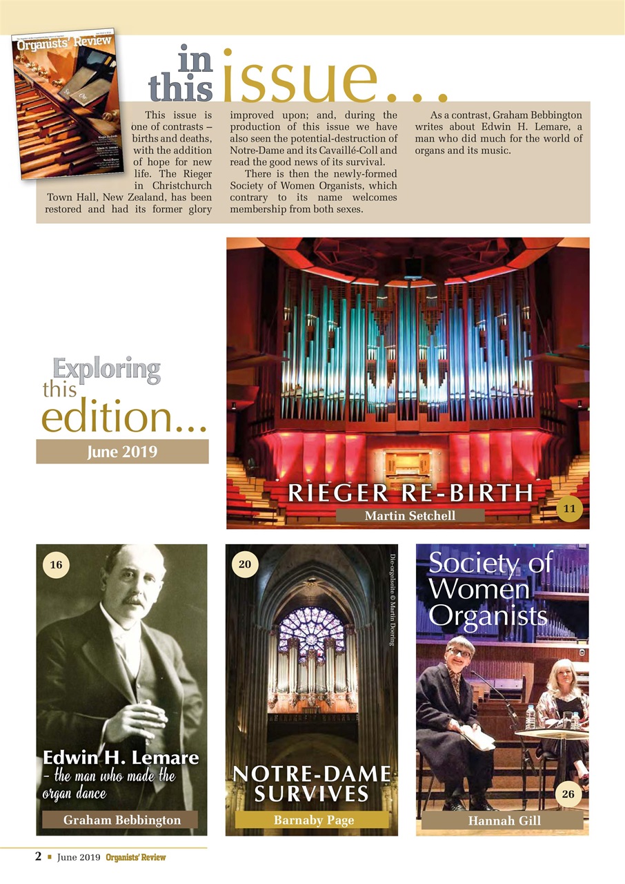 Organists' Review Preview Pages