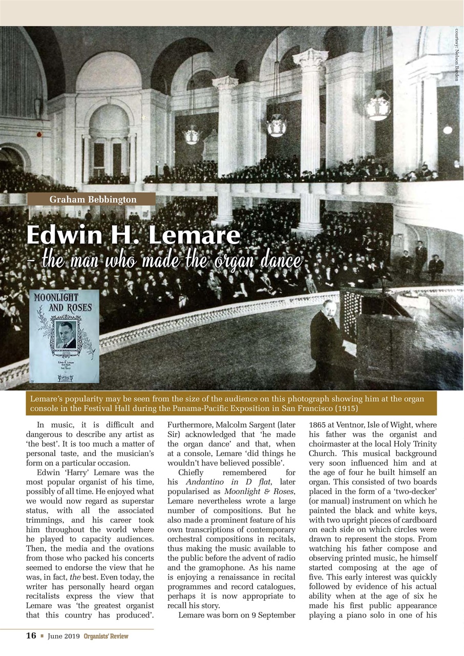 Organists' Review Preview Pages