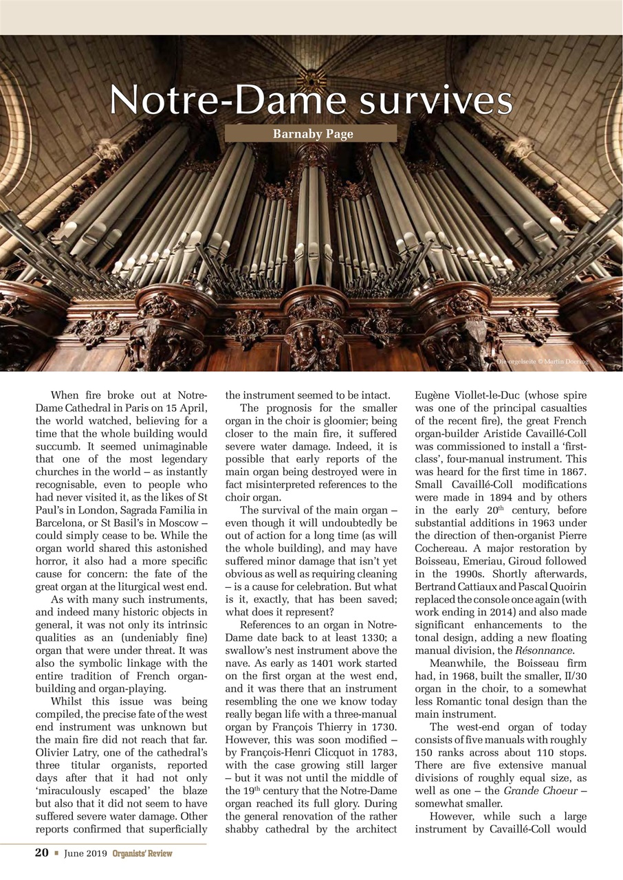 Organists' Review Preview Pages