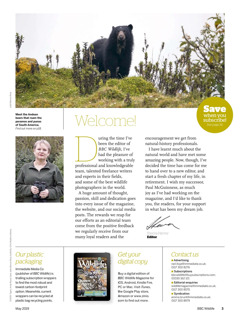 BBC Wildlife Magazine Preview Pages