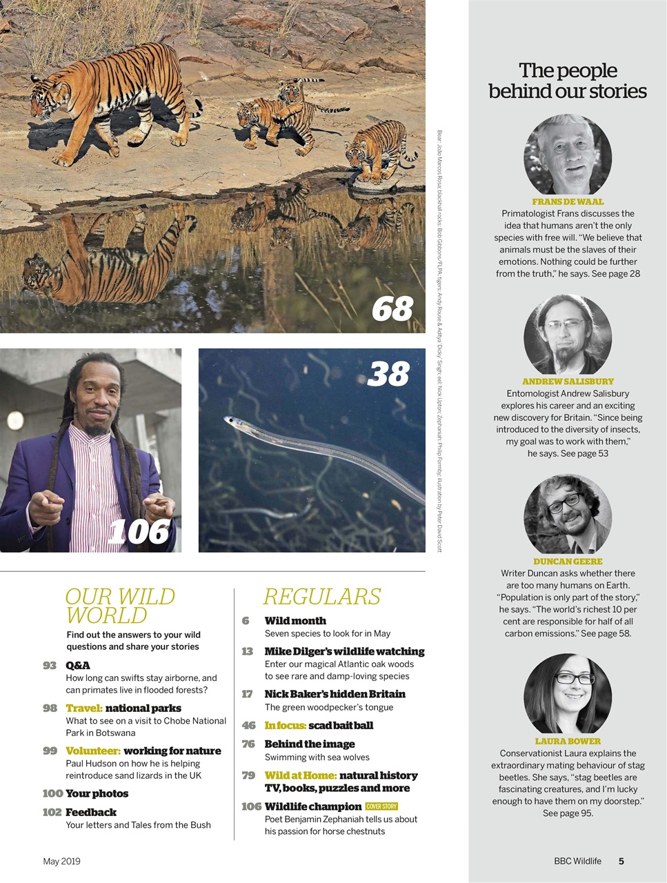 BBC Wildlife Magazine Preview Pages