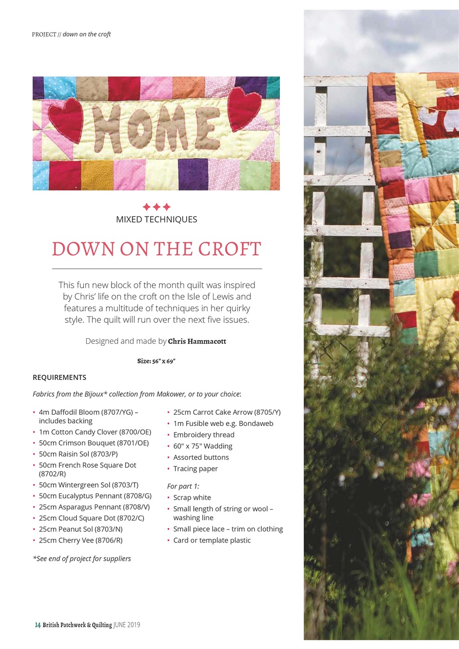 Patchwork and Quilting Preview Pages