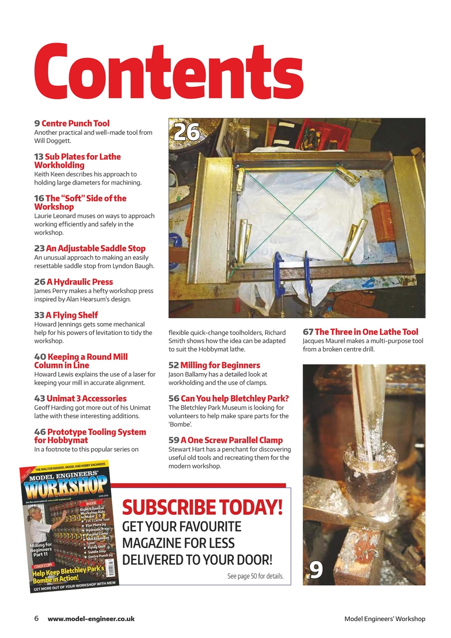 Model Engineer & Workshop Magazine Preview Pages