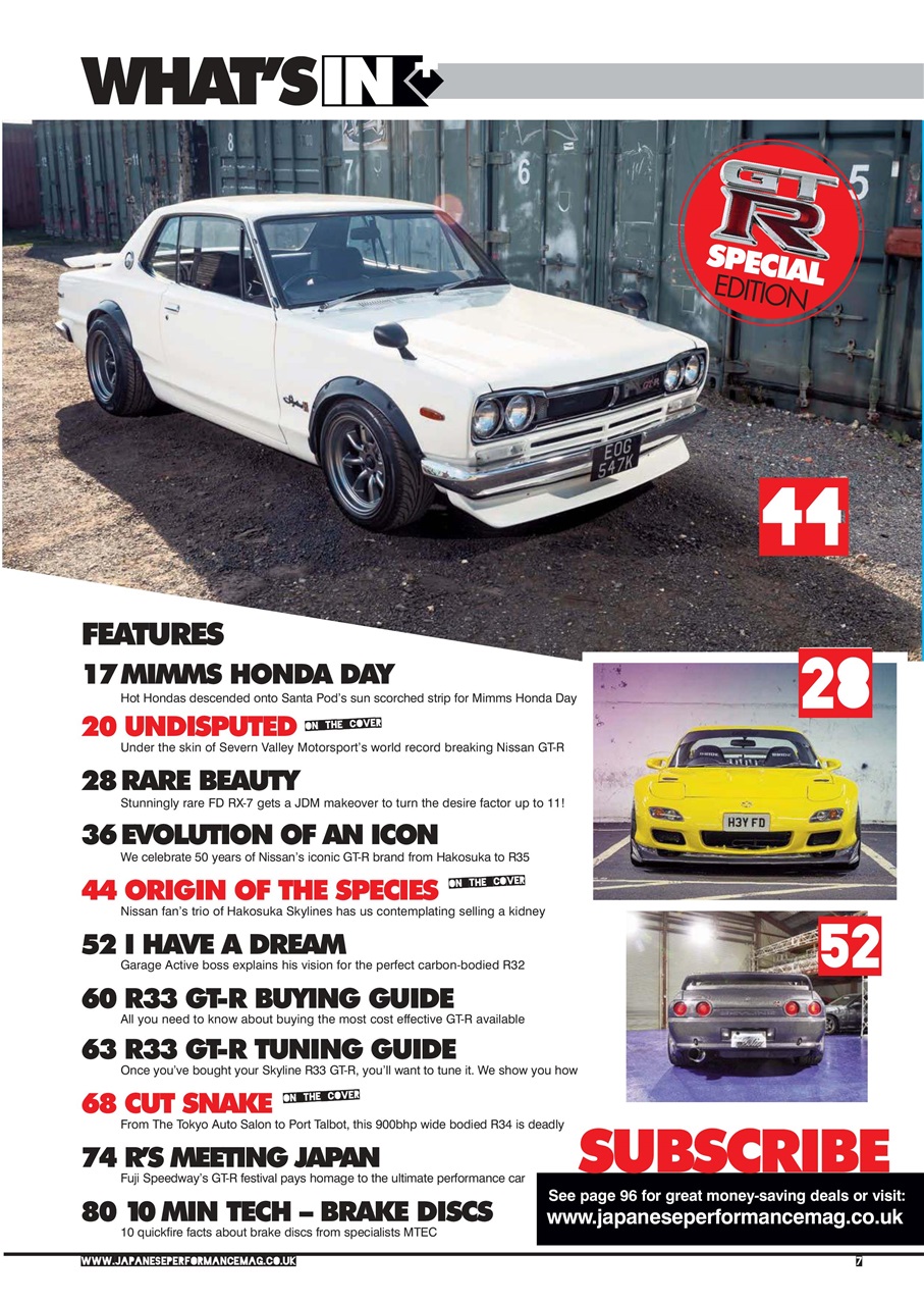 Japanese Performance Preview Pages