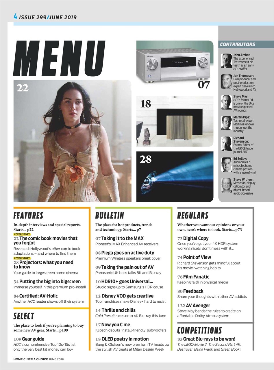 Home Cinema Choice Preview Pages