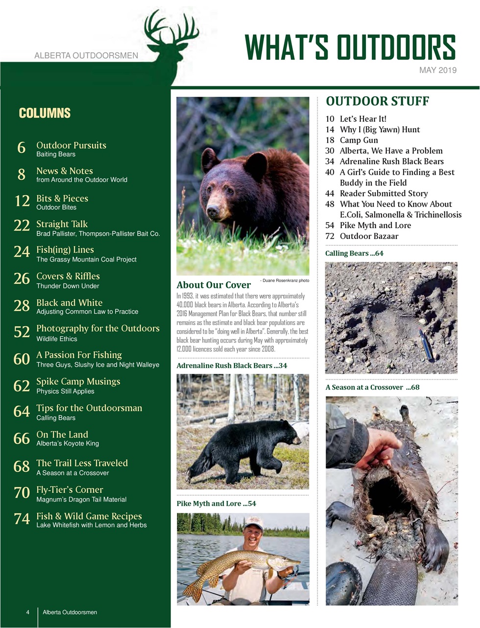 Alberta Outdoors Preview Pages
