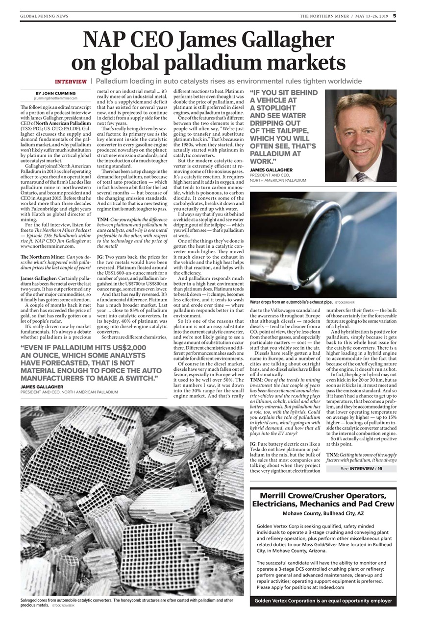 The Northern Miner Preview Pages