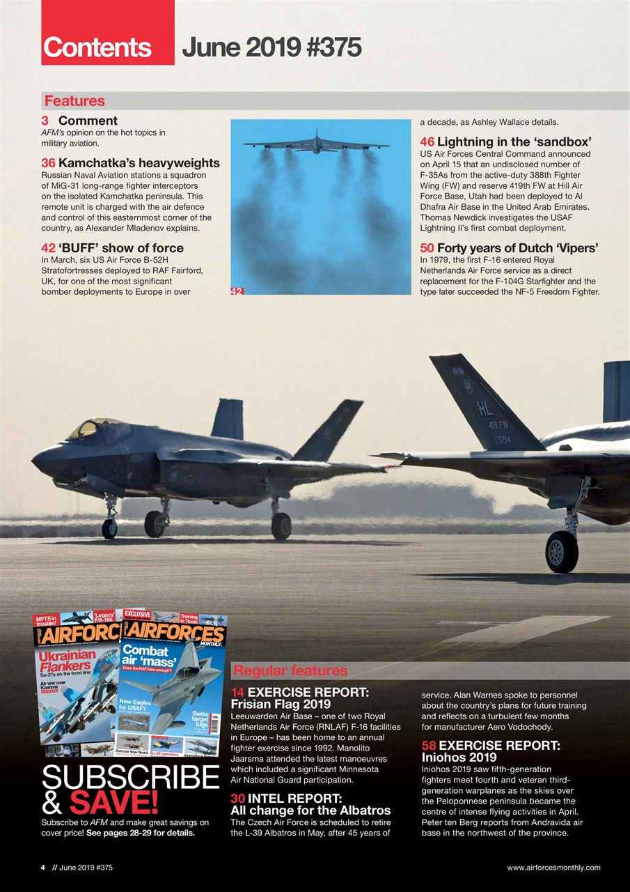 AirForces Monthly Preview Pages