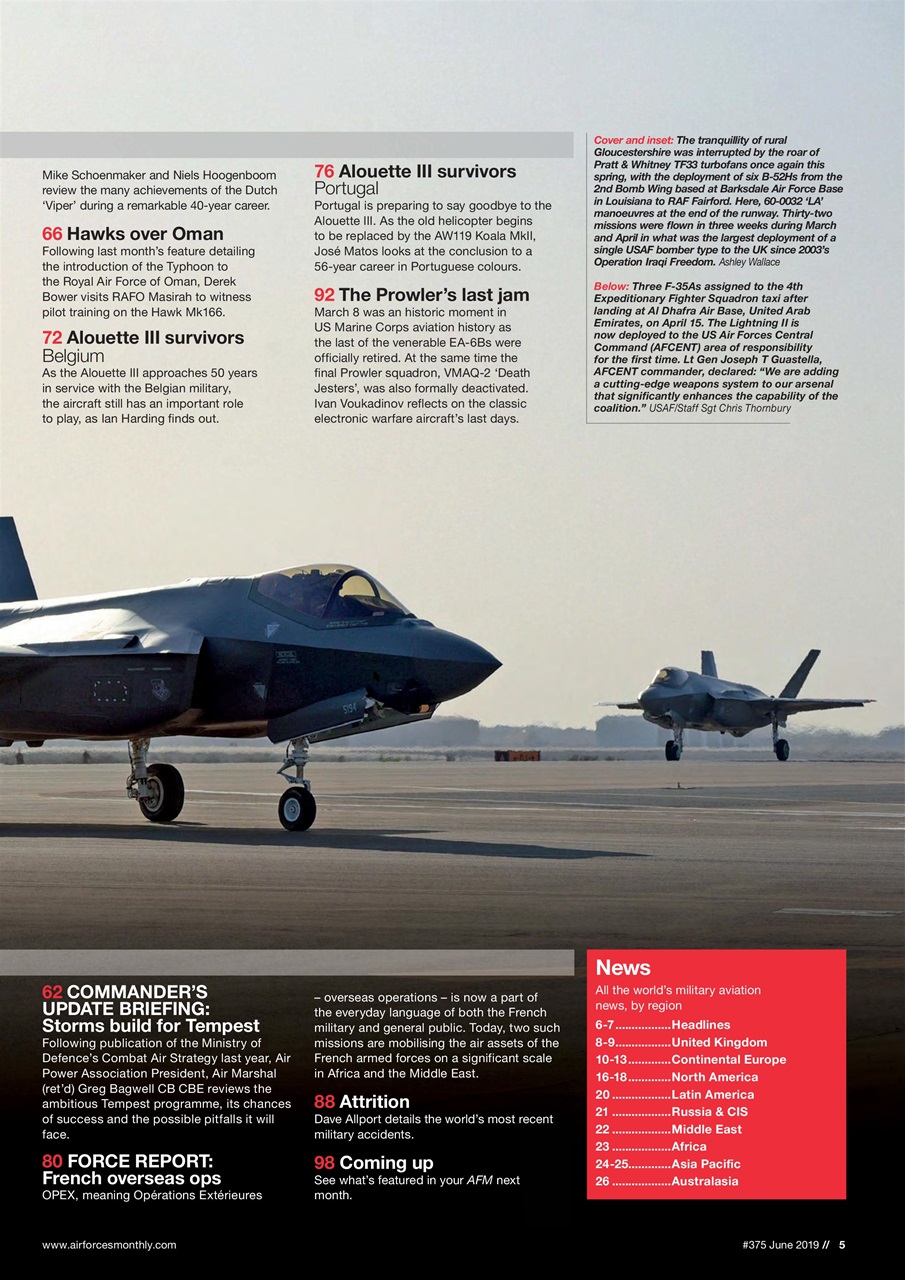 AirForces Monthly Preview Pages