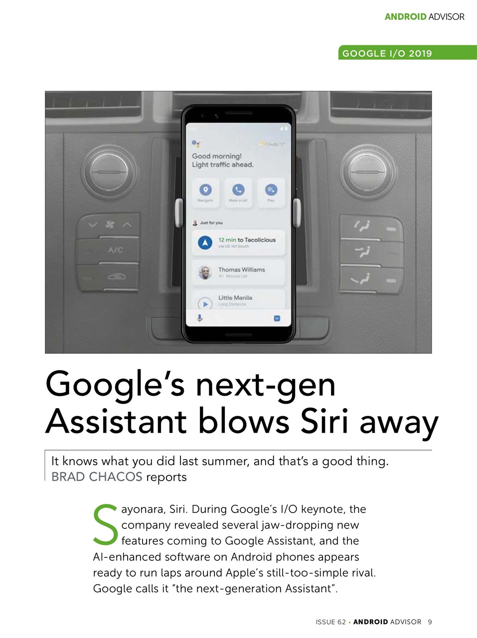 Android Advisor Preview Pages