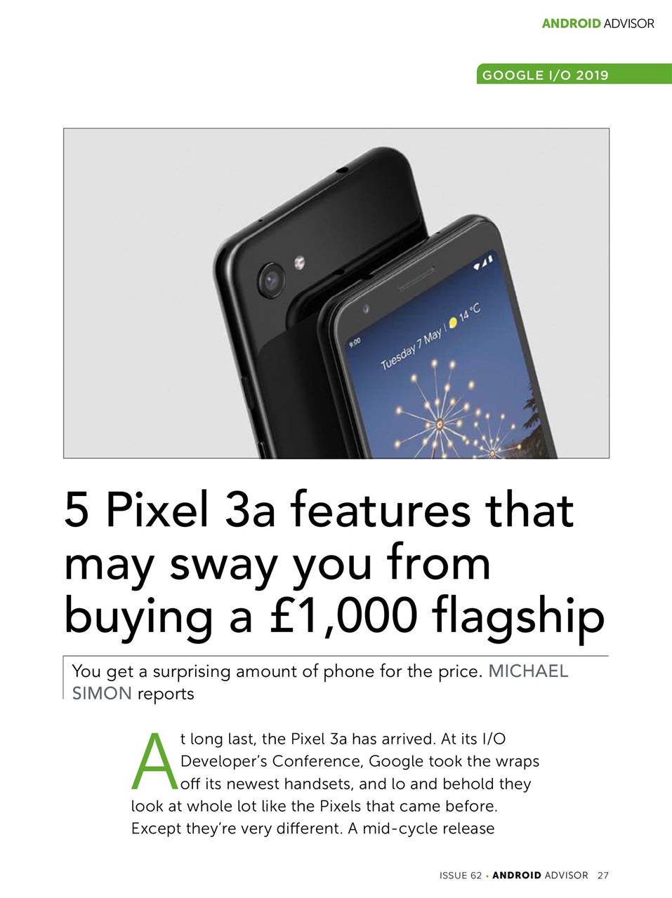 Android Advisor Preview Pages