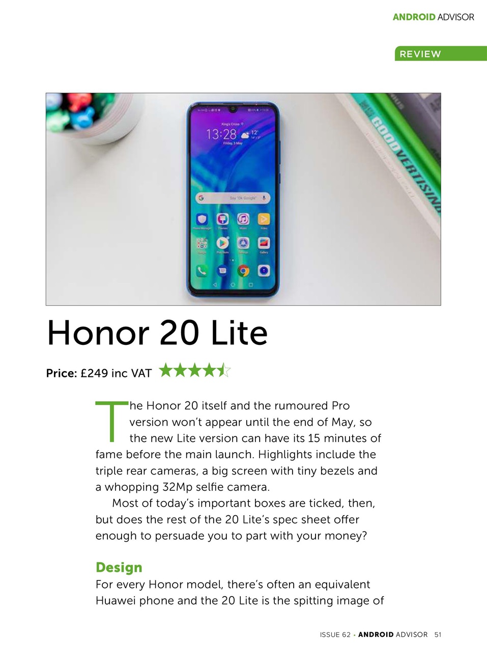 Android Advisor Preview Pages