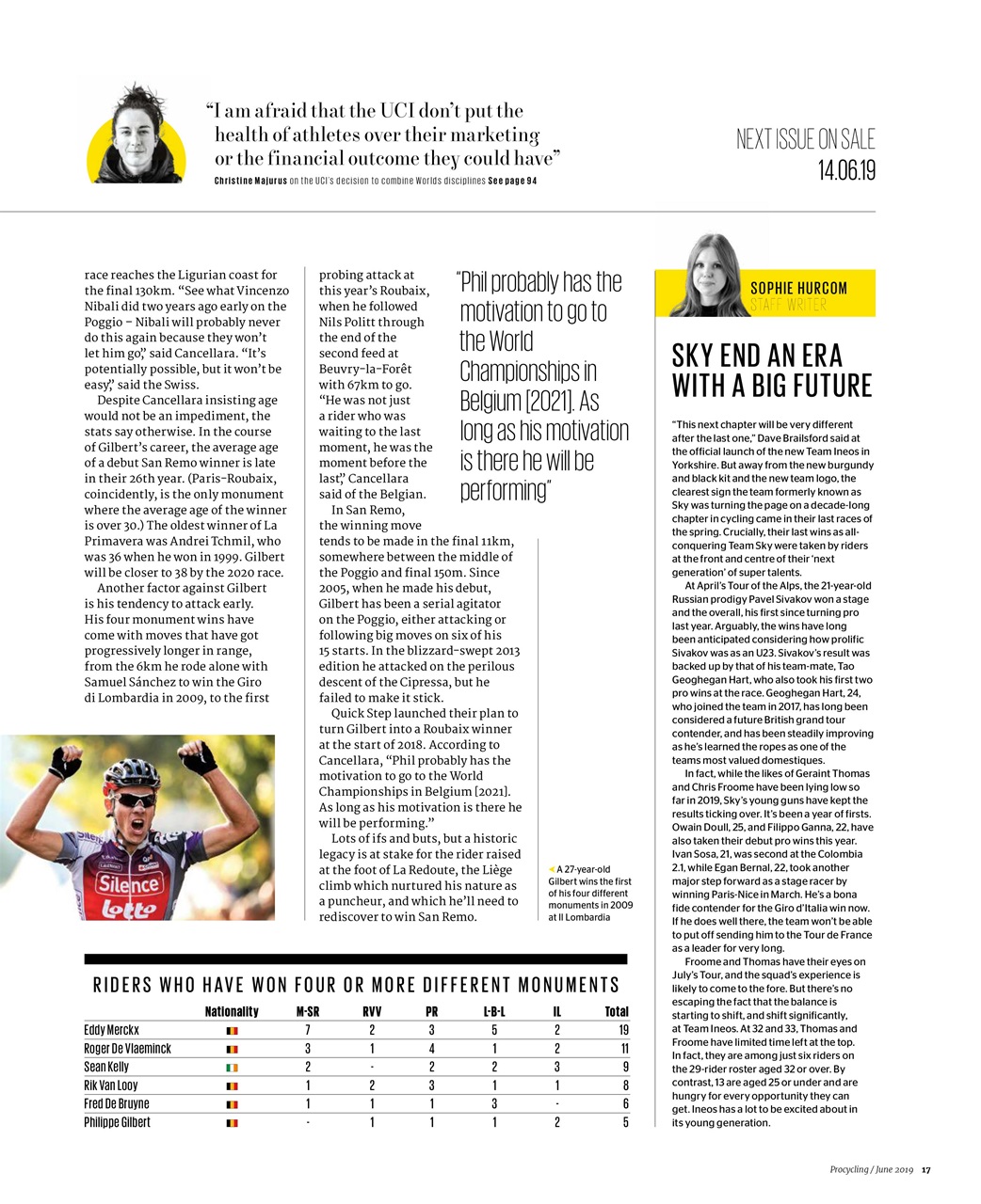 Procycling Preview Pages