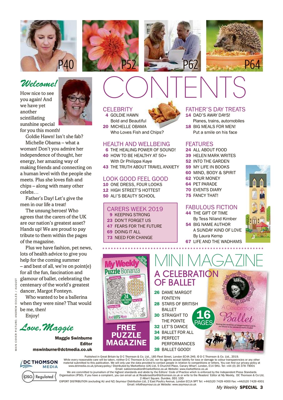 My Weekly Special Preview Pages