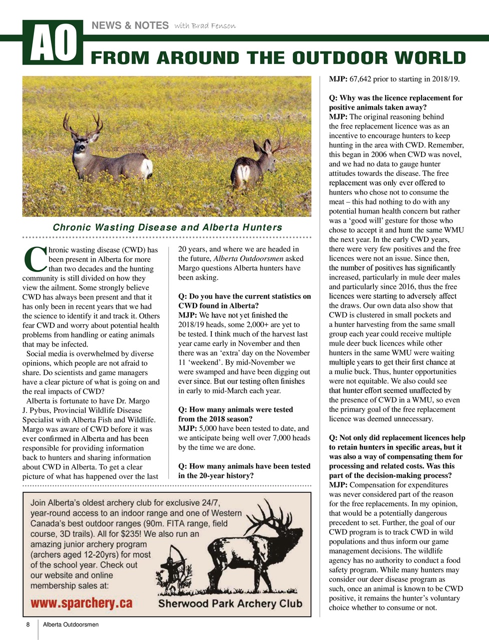 Alberta Outdoors Preview Pages