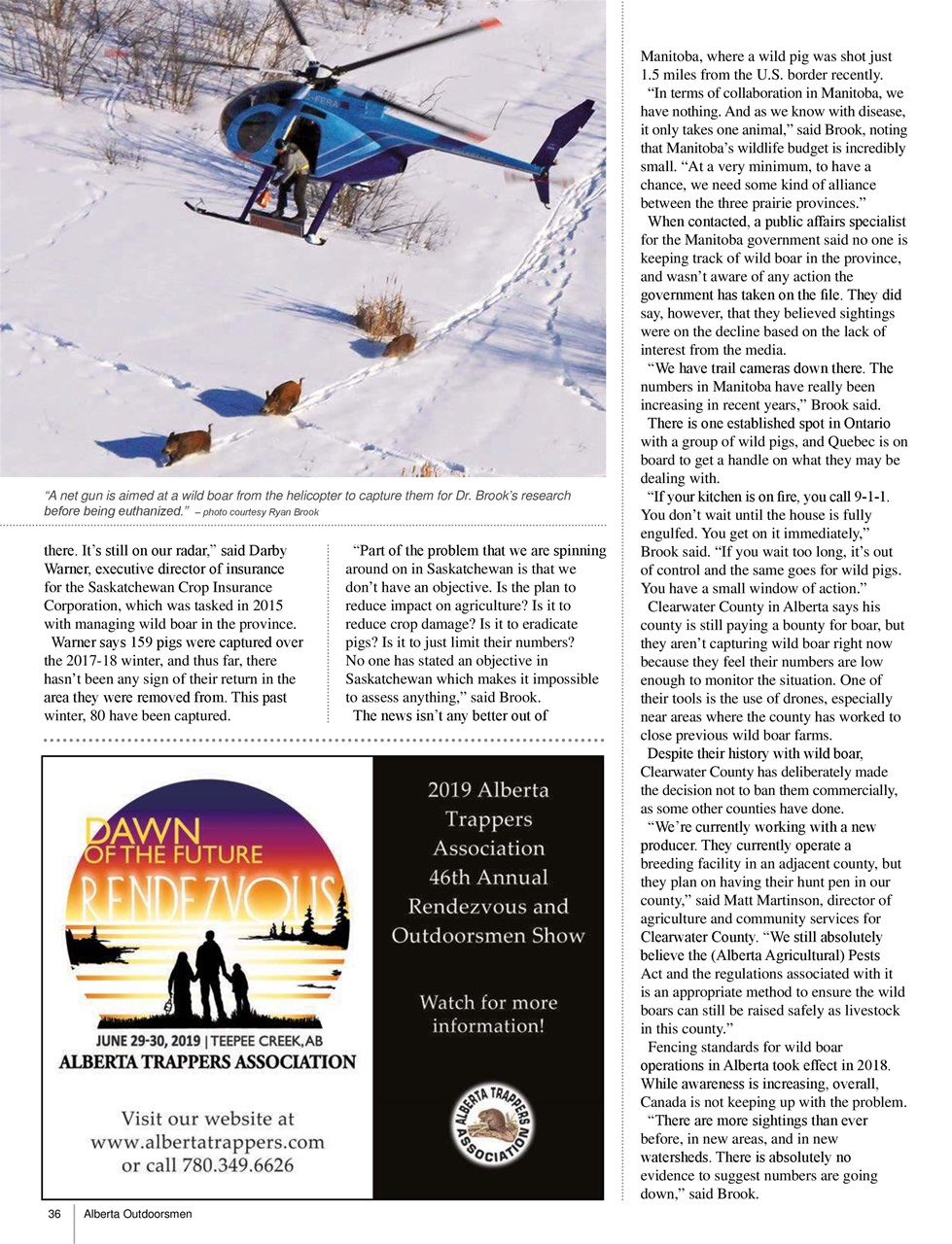 Alberta Outdoors Preview Pages