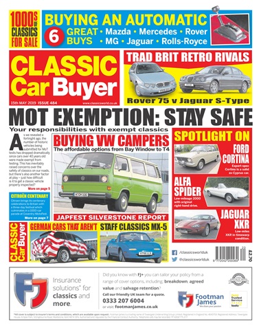 Classic Car Buyer issue 15/05/2019