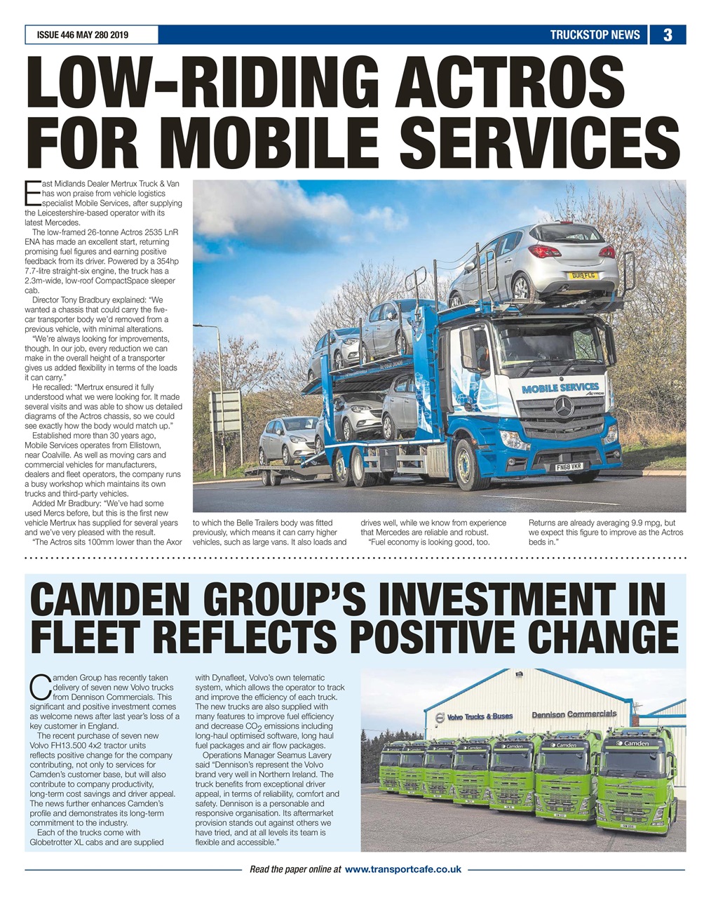 Truckstop News Preview Pages