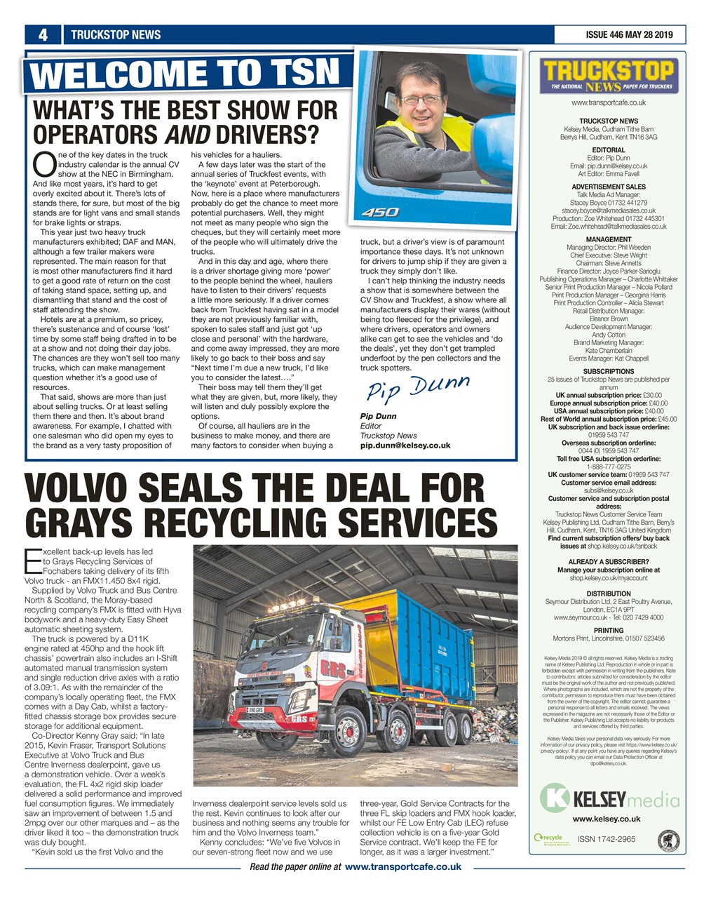 Truckstop News Preview Pages