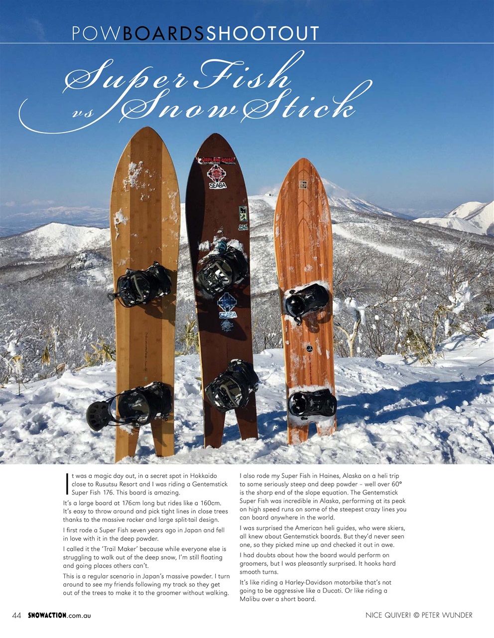 Snow Action Preview Pages