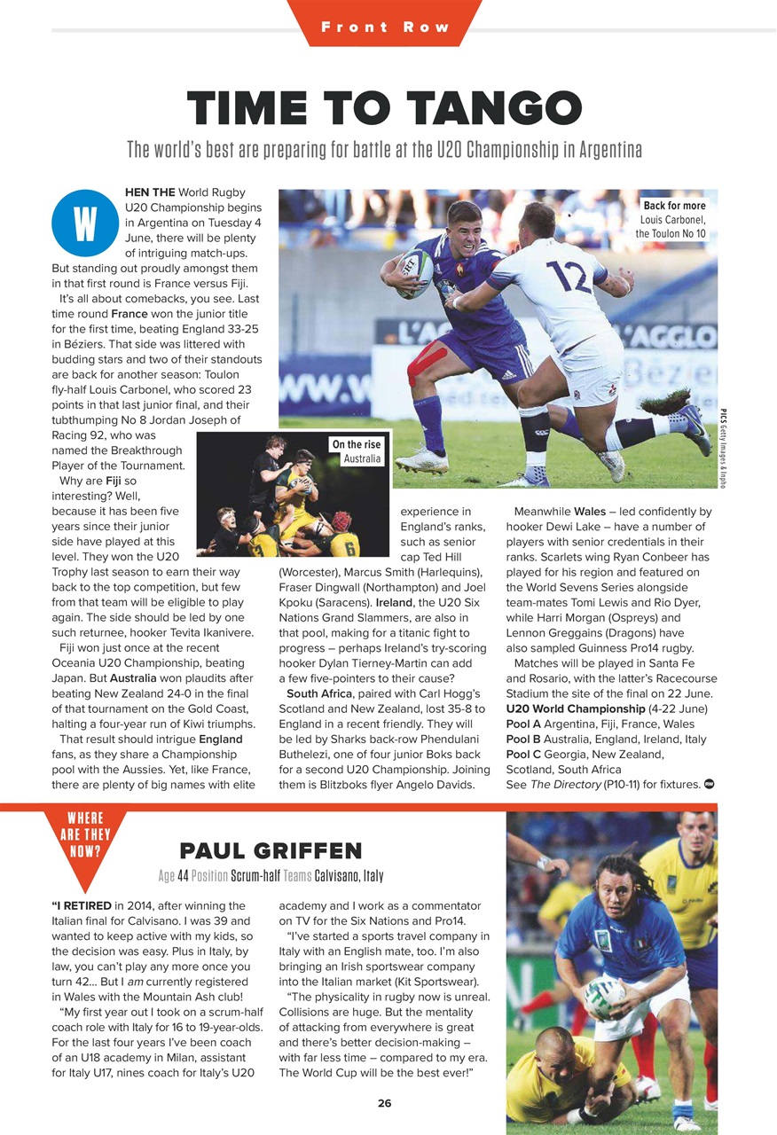 Rugby World Preview Pages