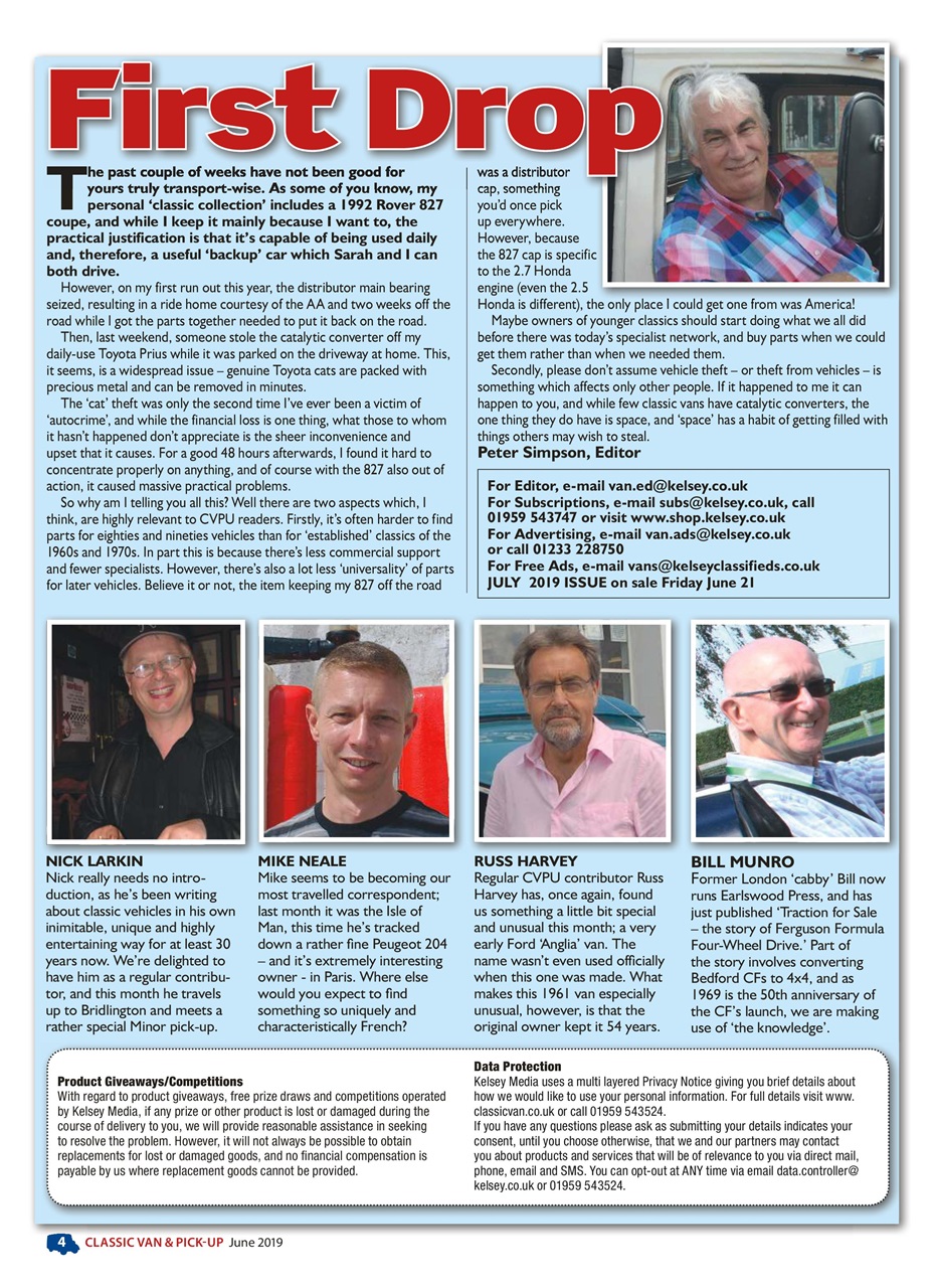 Classic Van & Pick-up Preview Pages