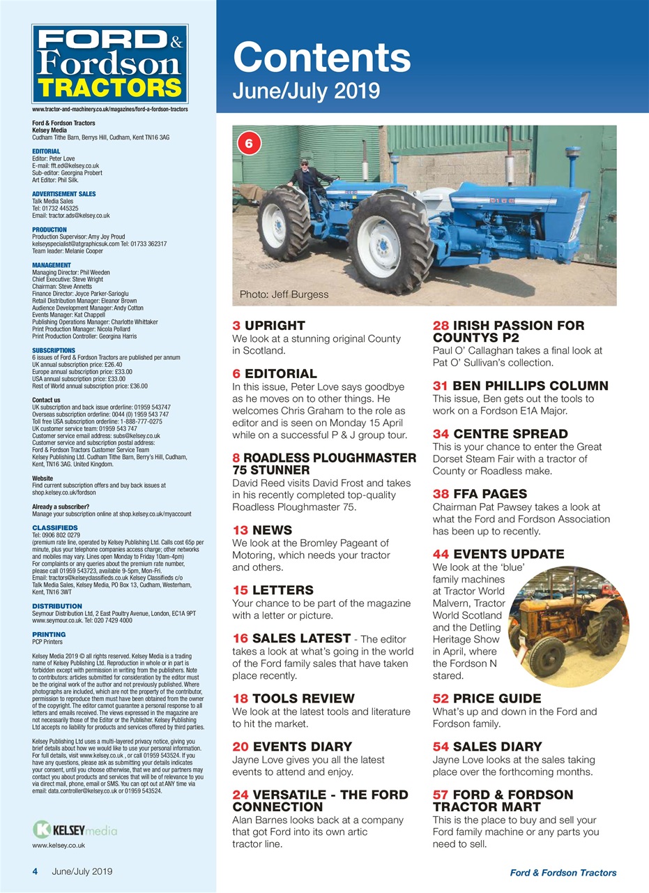 Ford & Fordson Preview Pages
