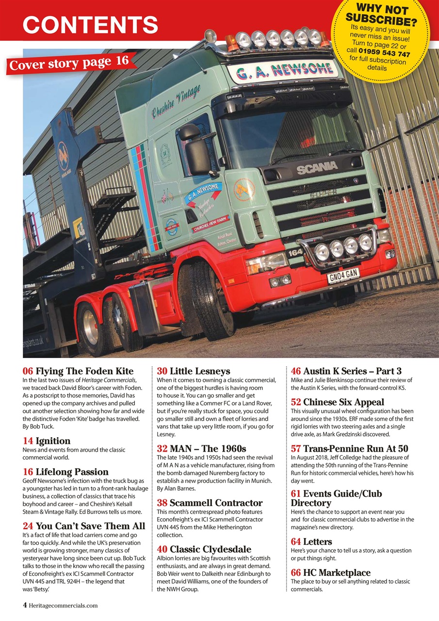 Heritage Commercials Magazine Preview Pages