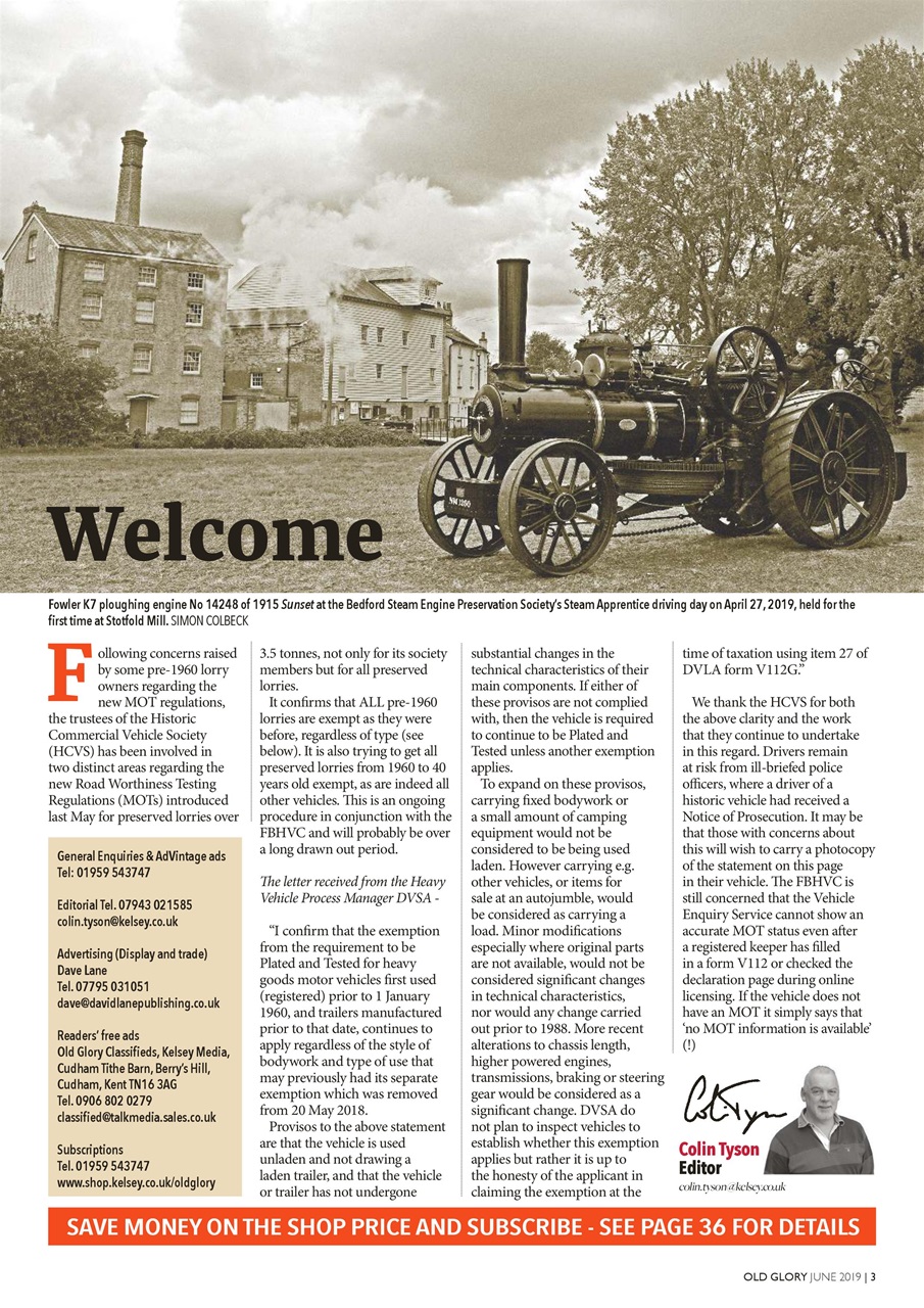 Old Glory Magazine Preview Pages