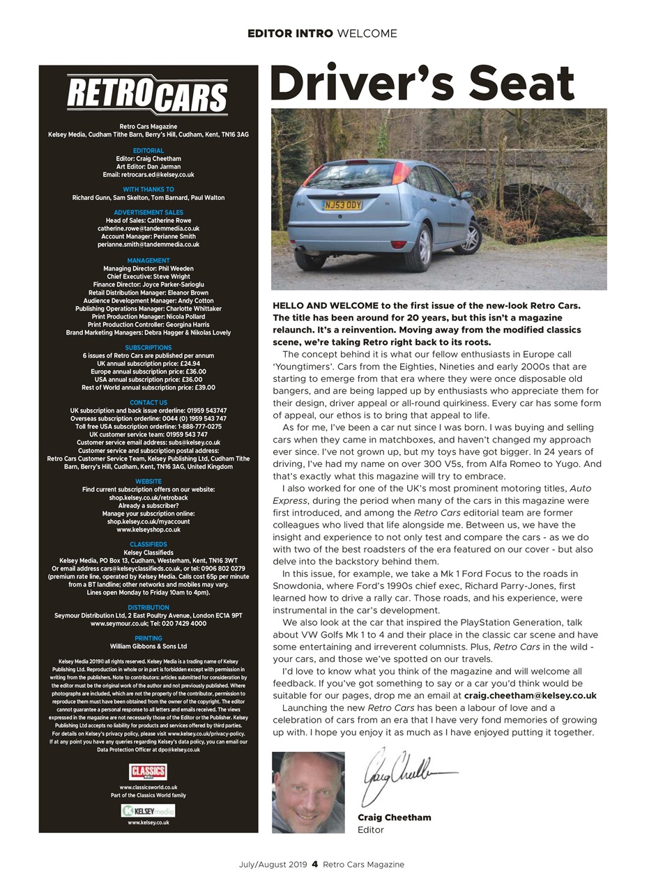 Retro Cars Preview Pages