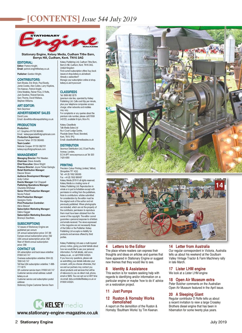 Stationary Engine Preview Pages