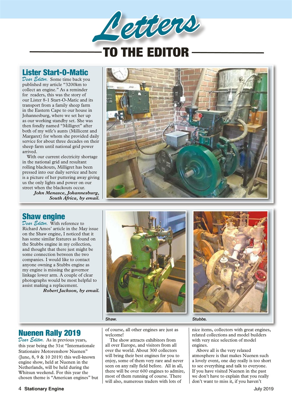 Stationary Engine Preview Pages