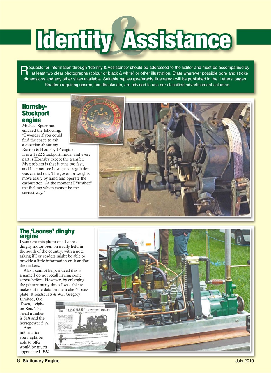 Stationary Engine Preview Pages