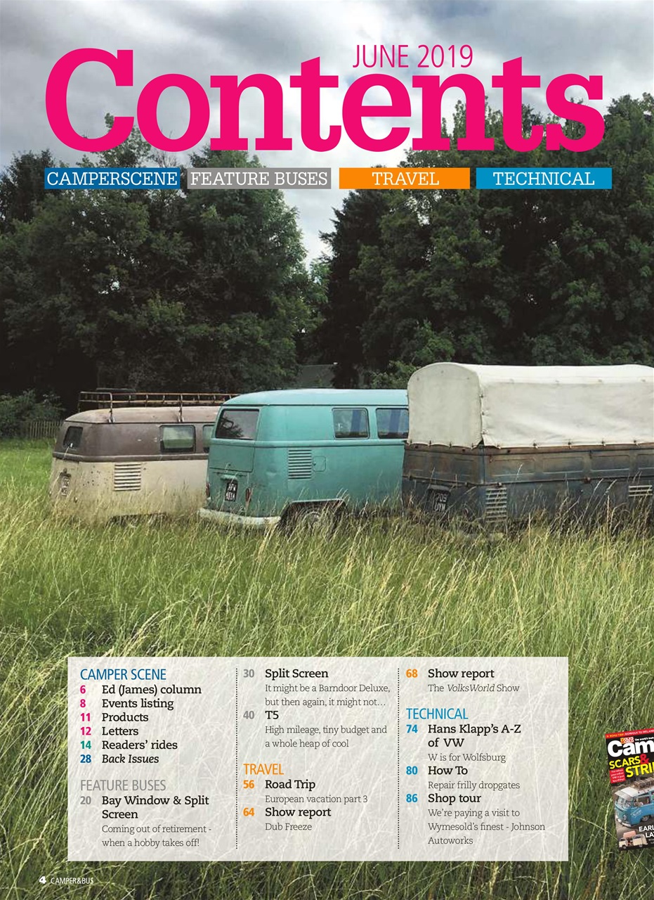 VW Camper Preview Pages