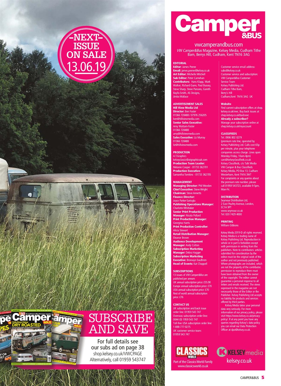 VW Camper Preview Pages