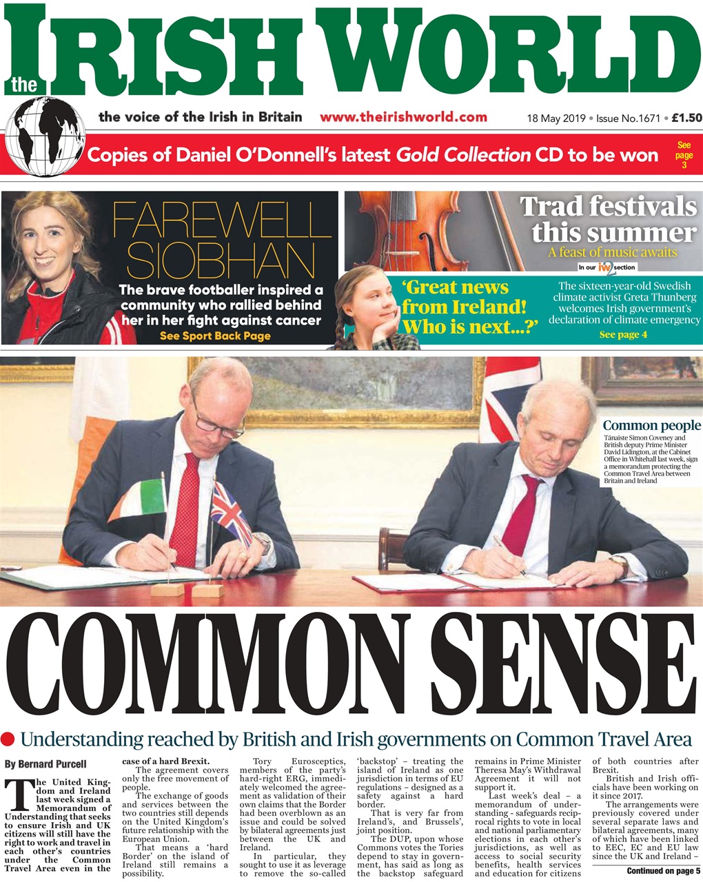 Irish World Preview Pages