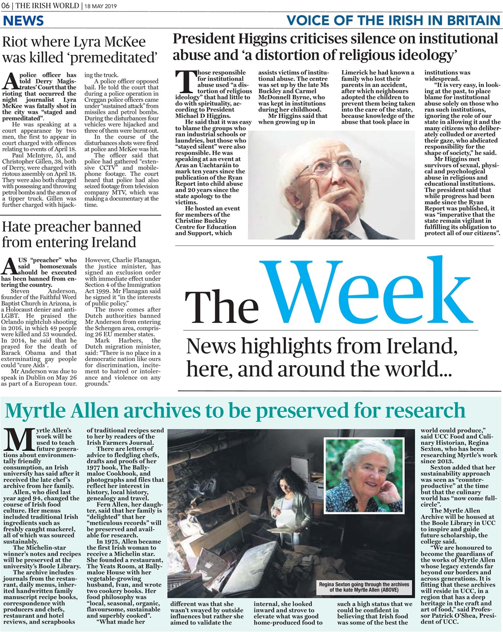 Irish World Preview Pages