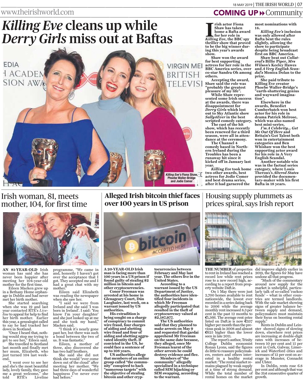 Irish World Preview Pages