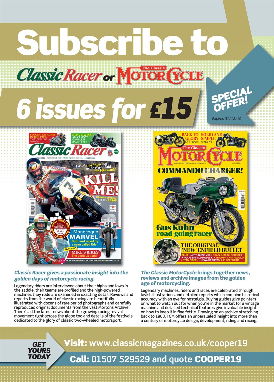 Classic Racer Preview Pages