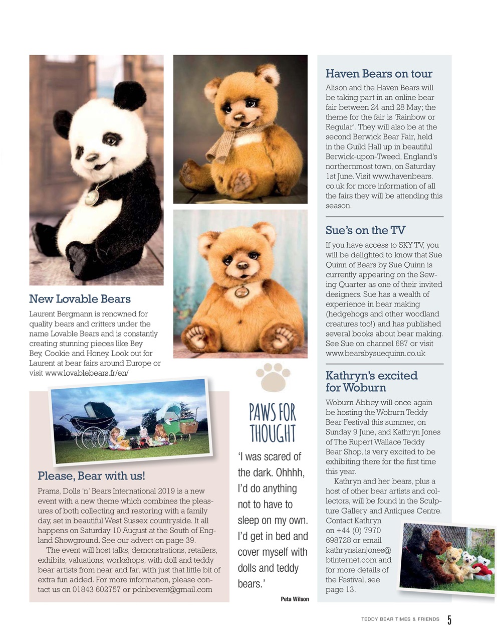 Teddy Bear Times Preview Pages