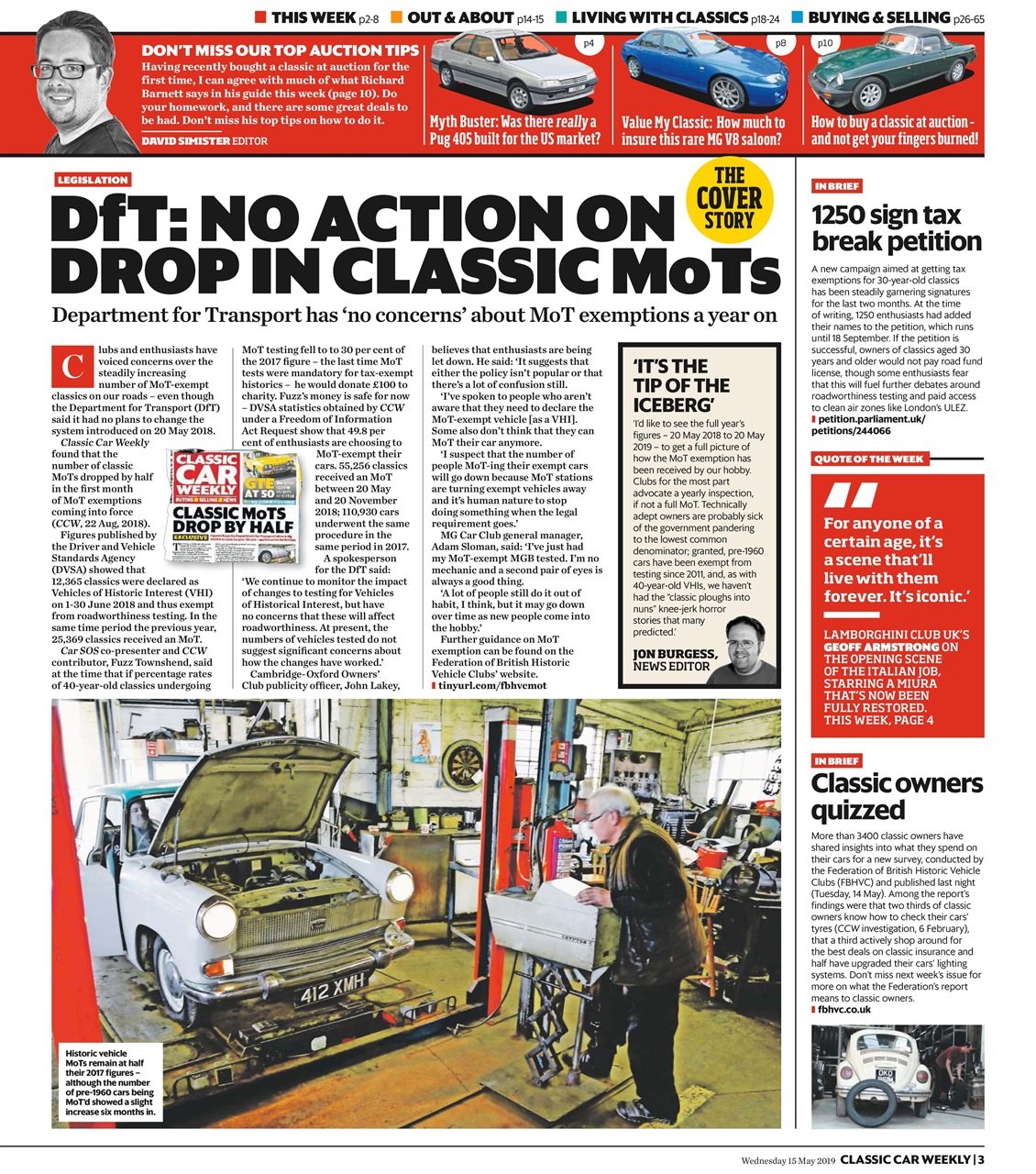 Classic Car Weekly Preview Pages